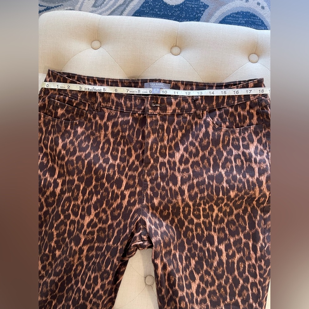 QVC Lisa Rinna Collection Leopard Print Skinny Jeans - Picture 8 of 11